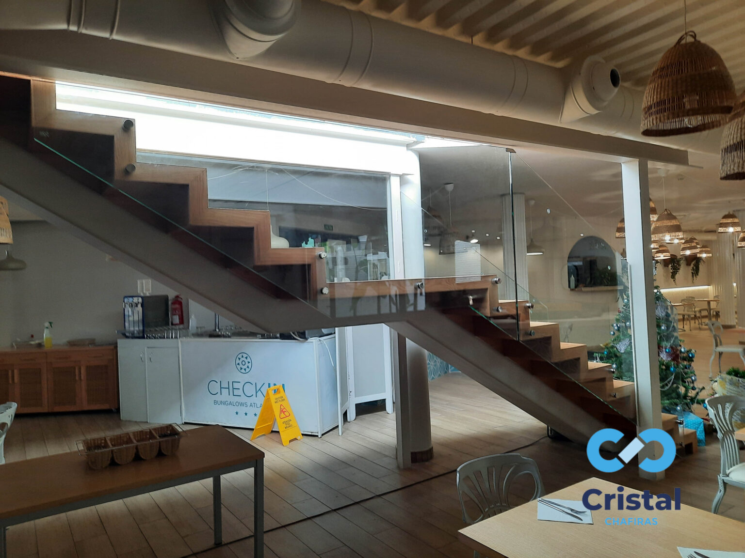 glass railing hotel staircase tenerife 12