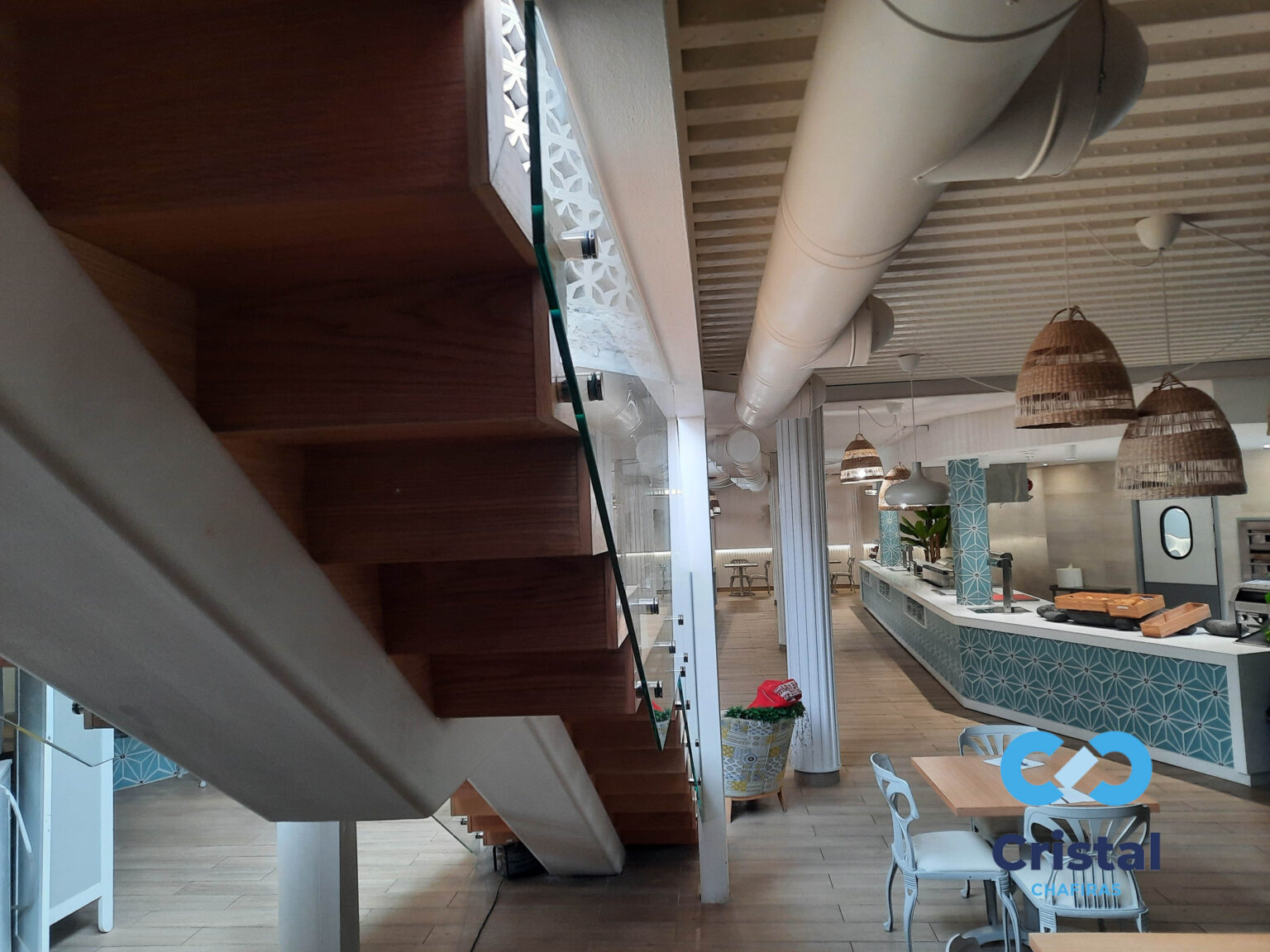 glass railing hotel staircase tenerife 14