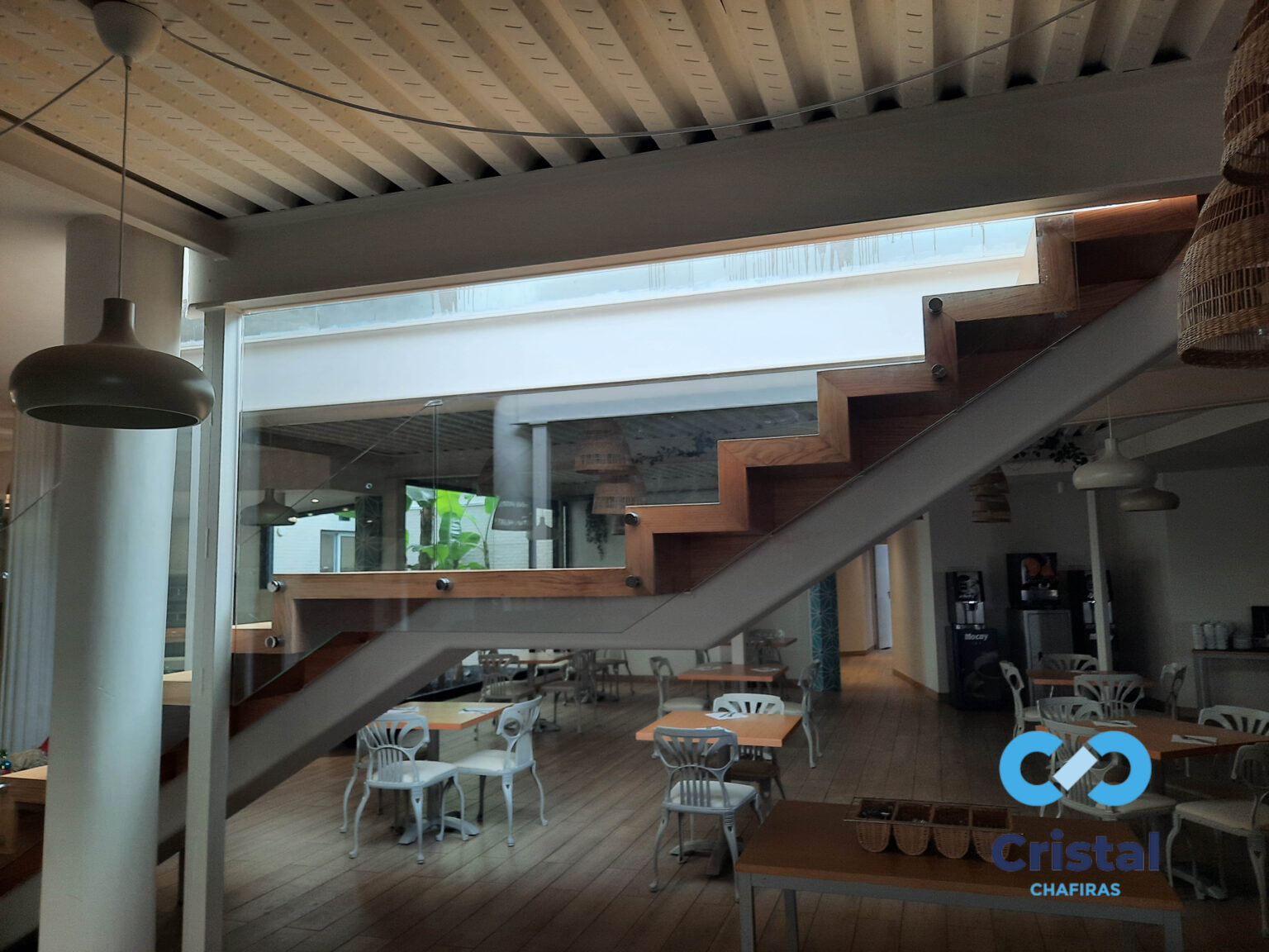 glass railing hotel staircase tenerife 17