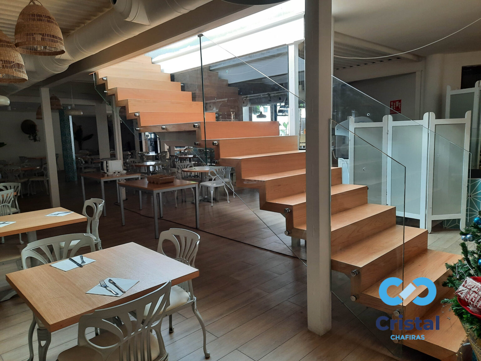 glass railing hotel staircase tenerife 20