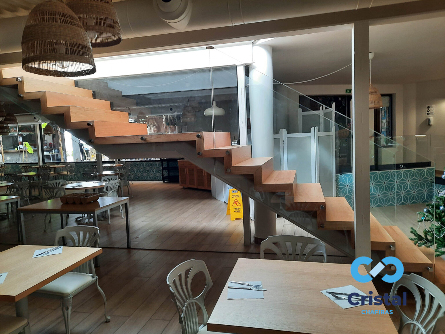 glass railing hotel staircase tenerife 21