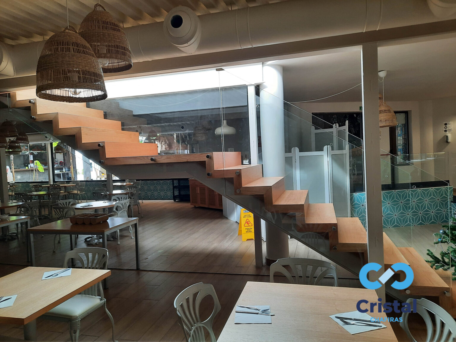 glass railing hotel staircase tenerife 22