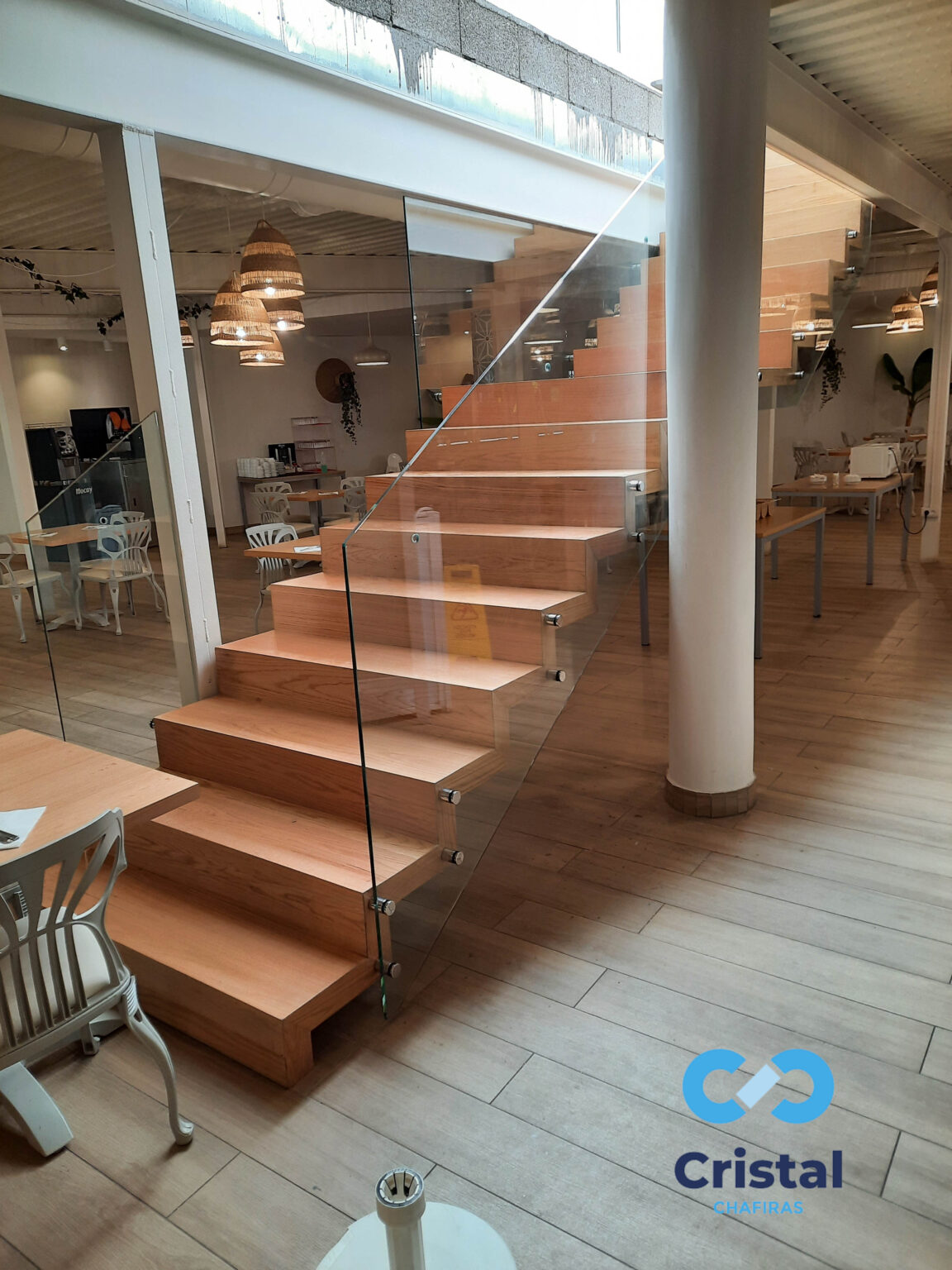 glass railing hotel staircase tenerife 5