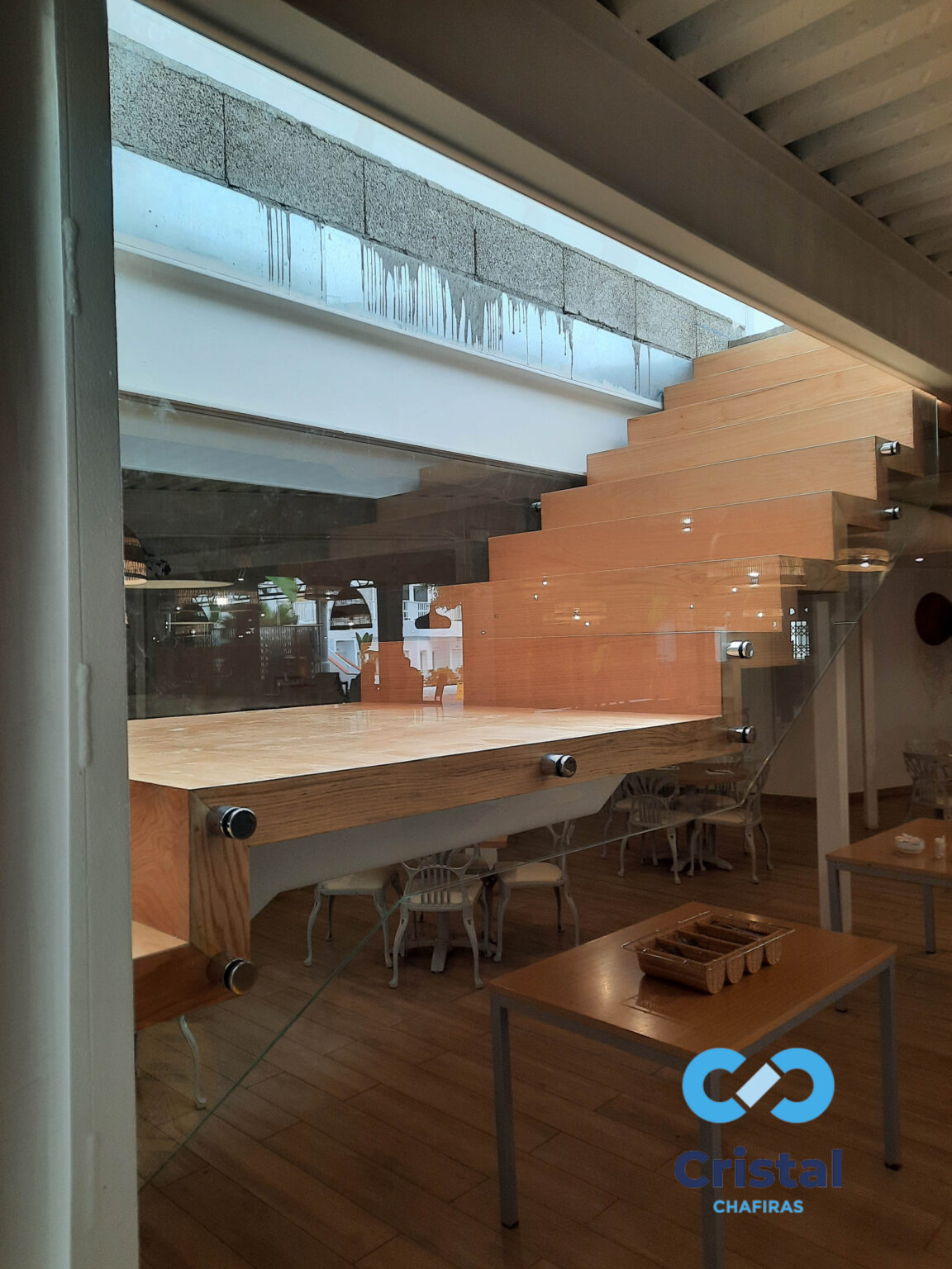 glass railing hotel staircase tenerife 6